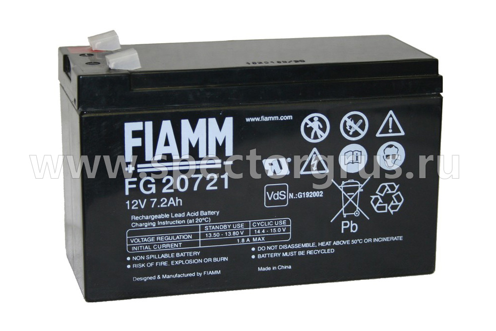 Аккумулятор-12В-7,2Ач-FG20721-Fiamm